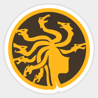 medusa dragon hair Sticker